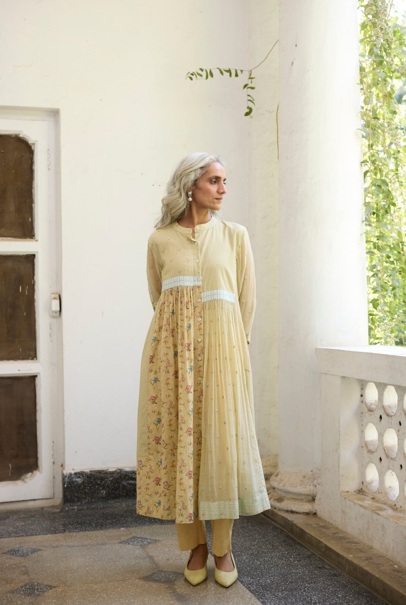 Raye Tunic Set - Yellow - CiceroniKurta Set, Everyday WearKhyati Rughani