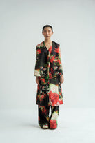 Red Florid Gilet - CiceroniJacketsTil