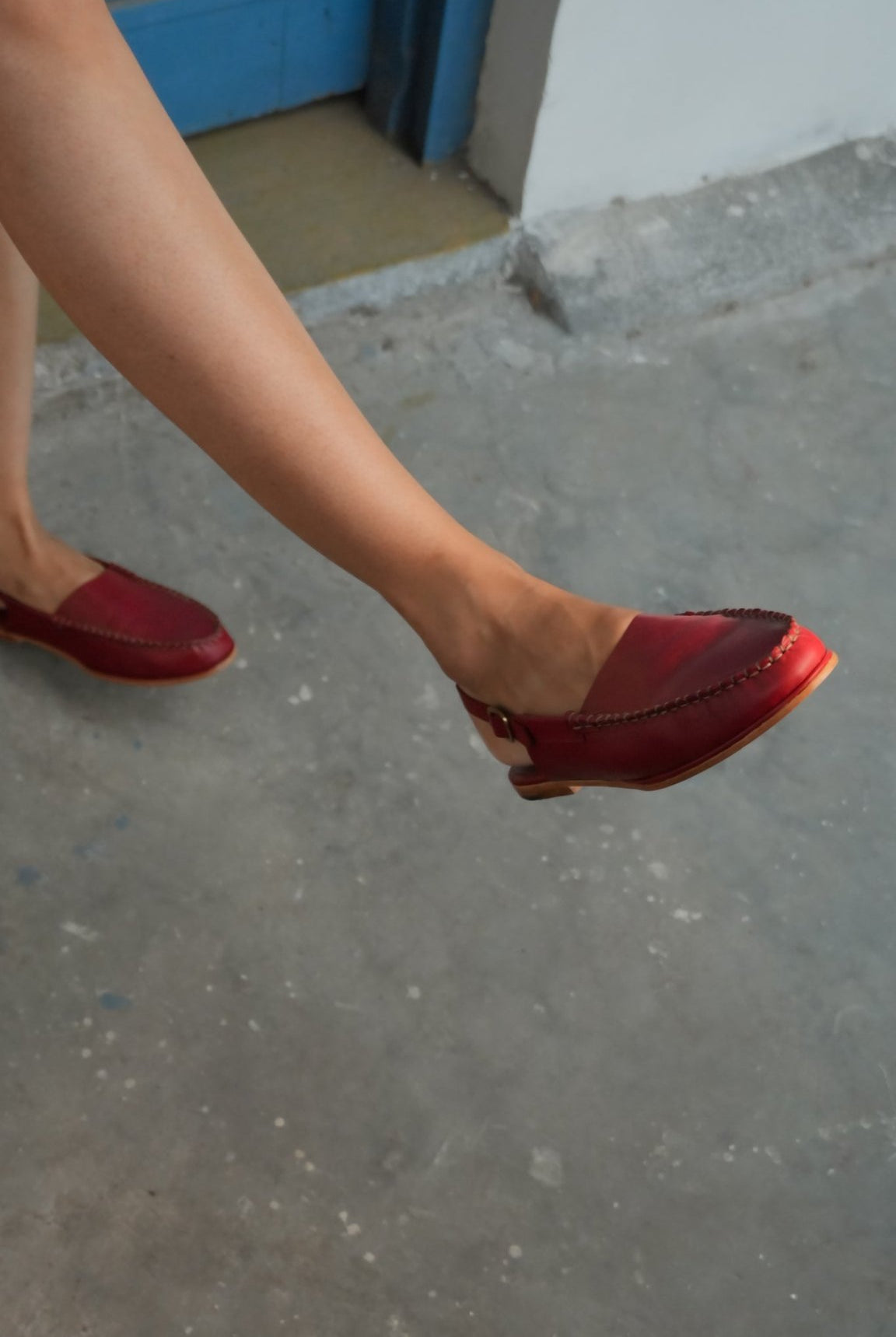 Red Mule Loafers - Women - CiceroniSandalsSlomotion