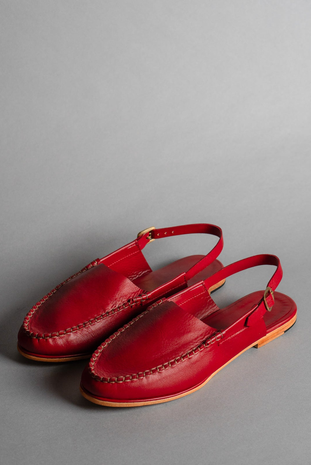 Red Mule Loafers - Women - CiceroniSandalsSlomotion