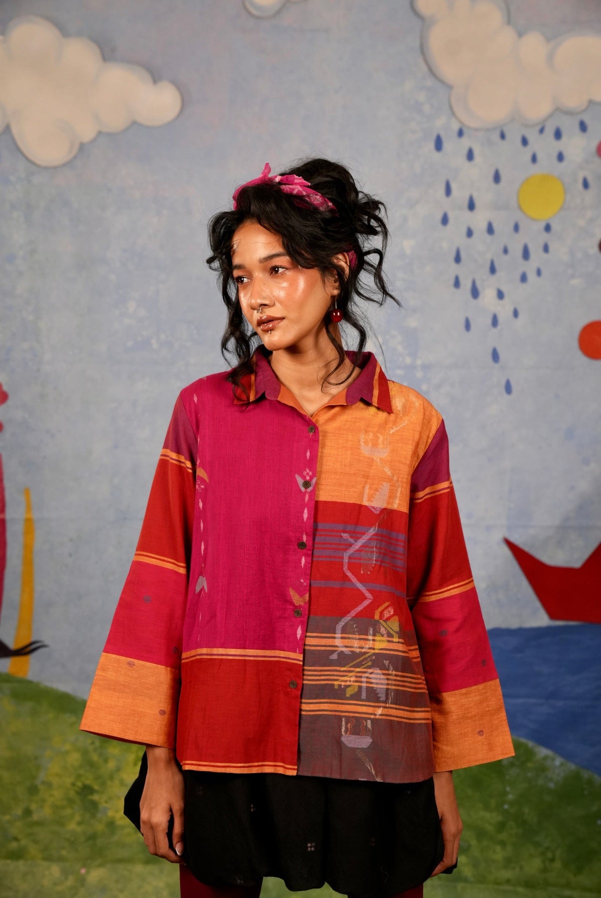 Red Patch Shirt - CiceroniWomen ShirtsBhomra