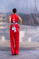 Red Waist Coat Pants Set - CiceroniCo - ord SetBENNCH