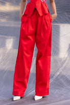 Red Waist Coat Pants Set - CiceroniCo - ord SetBENNCH