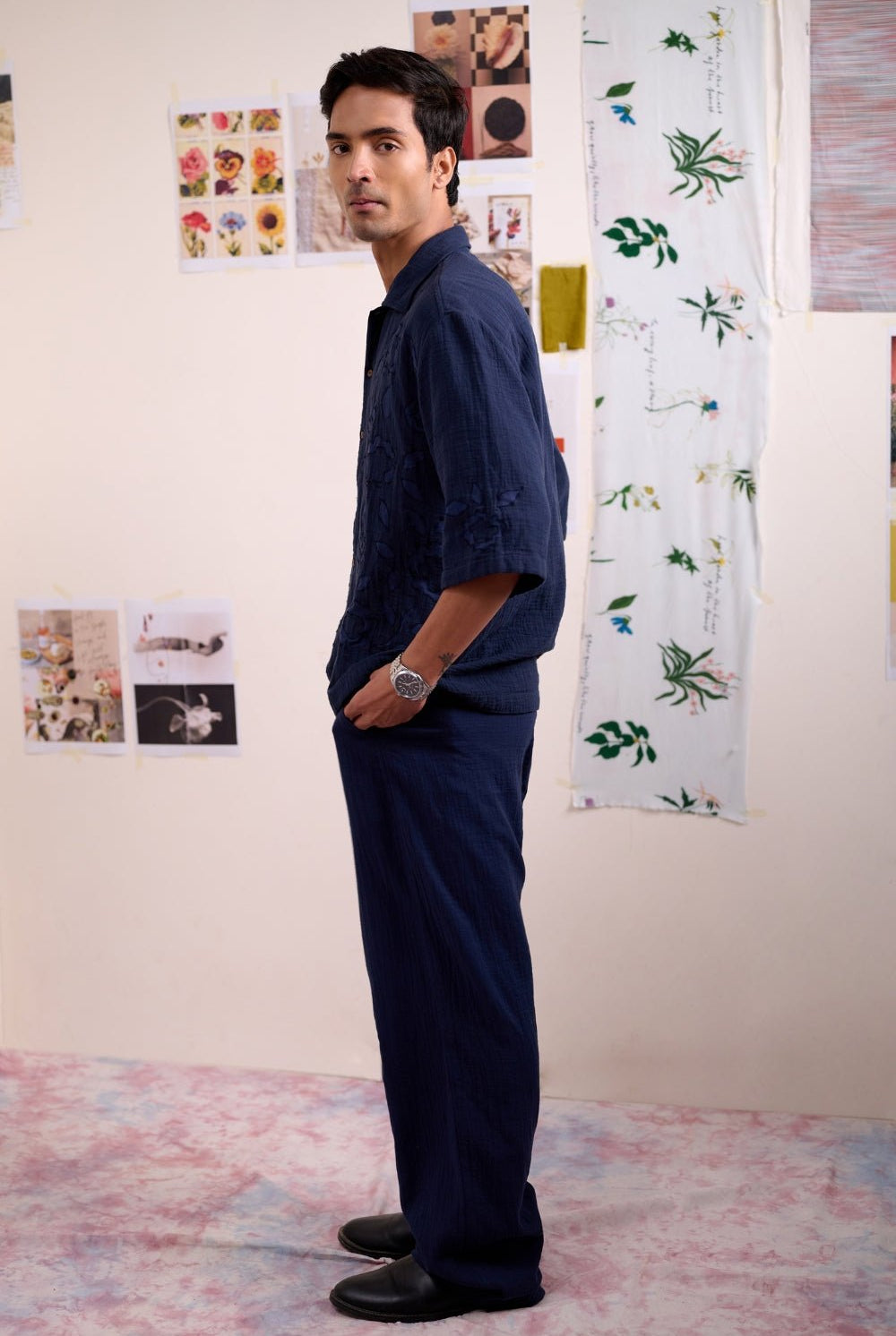 Regen Navy Pants - CiceroniPantsDoodlage