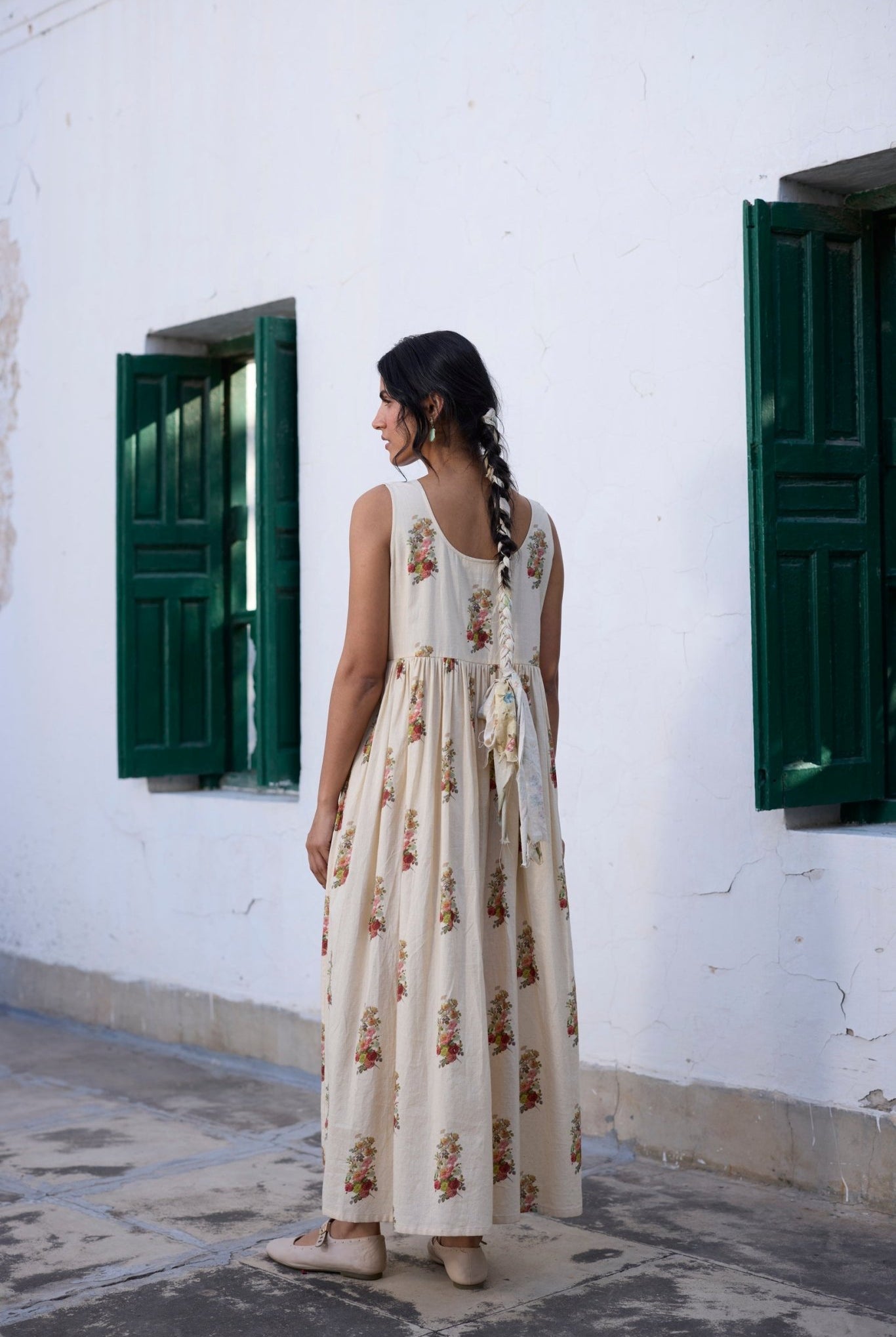 Reverie Slip - Ecru and Red - CiceroniDressesKhyati Rughani