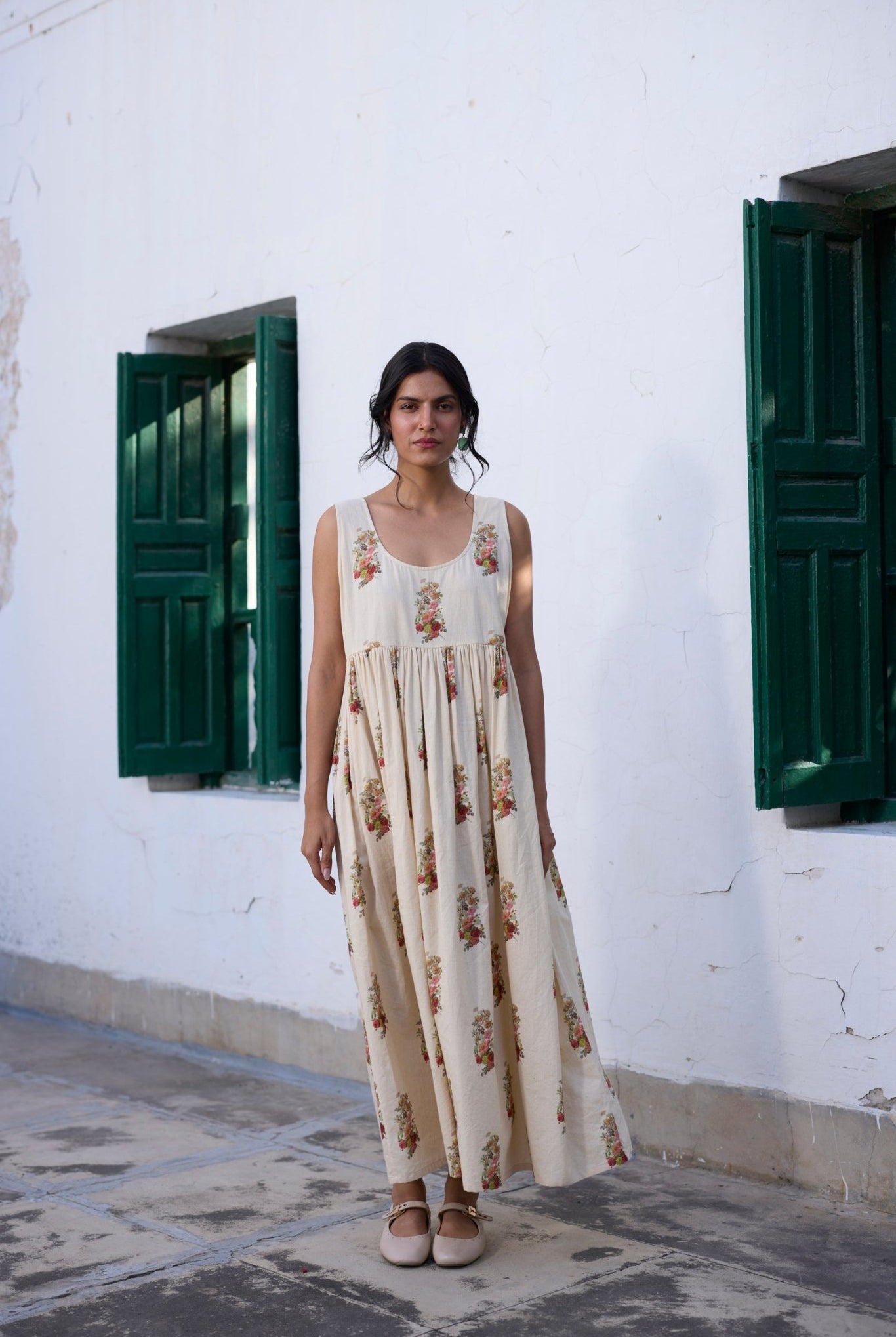 Reverie Slip - Ecru and Red - CiceroniDressesKhyati Rughani