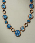 Reversible 2-In-1 Blue Black Necklace - CiceroniNecklaceWhe by Abira