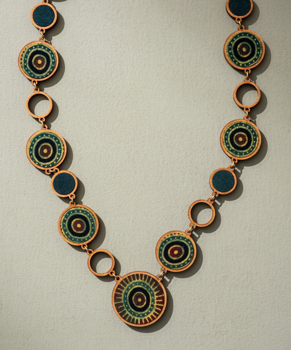 Reversible 2-In-1 Blue Green Necklace - CiceroniNecklaceWhe by Abira