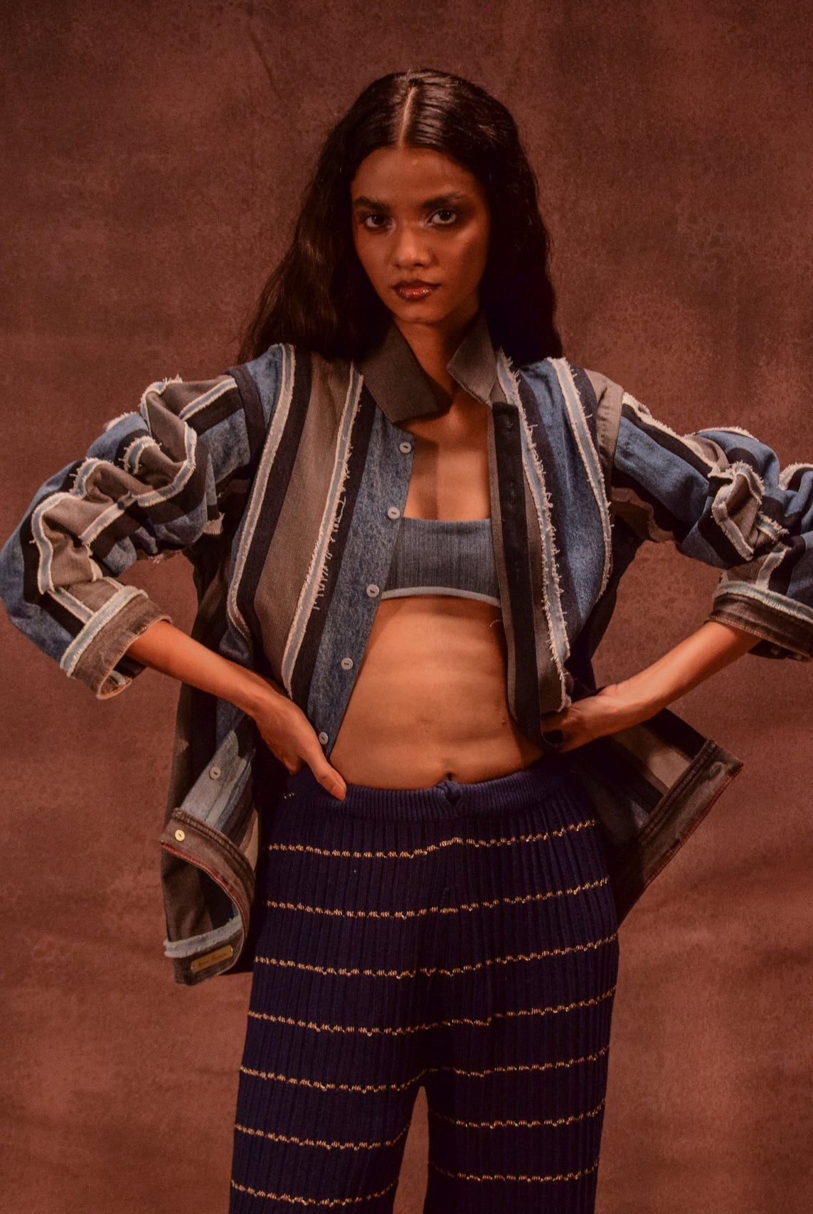 Reversible Panelled Shacket - CiceroniJacketsAnam Husain