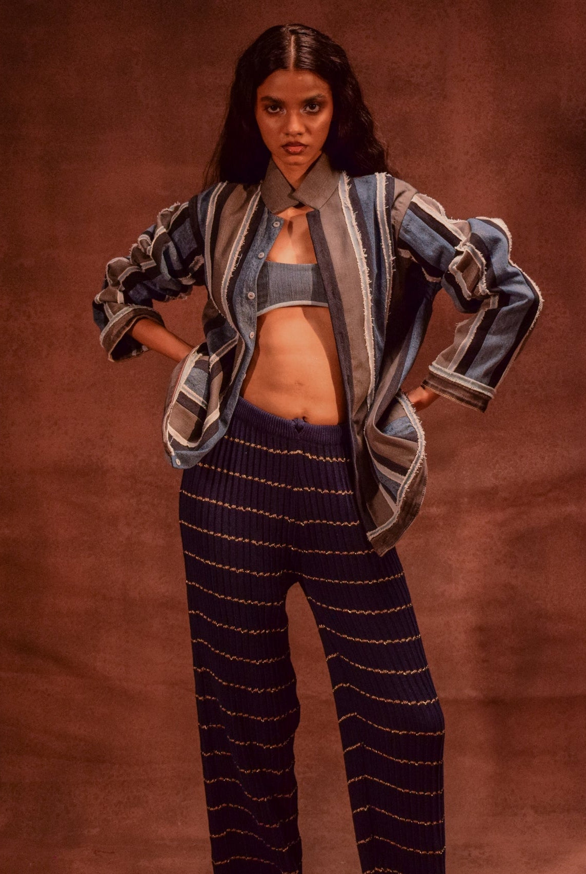 Reversible Panelled Shacket - CiceroniJacketsAnam Husain