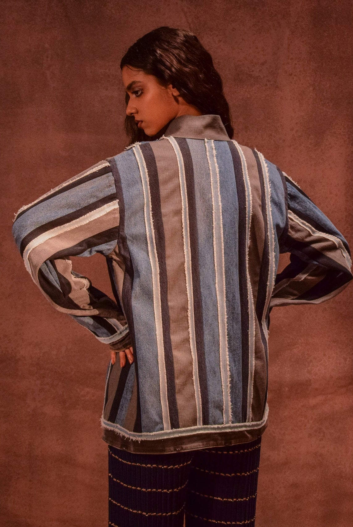 Reversible Panelled Shacket - CiceroniJacketsAnam Husain
