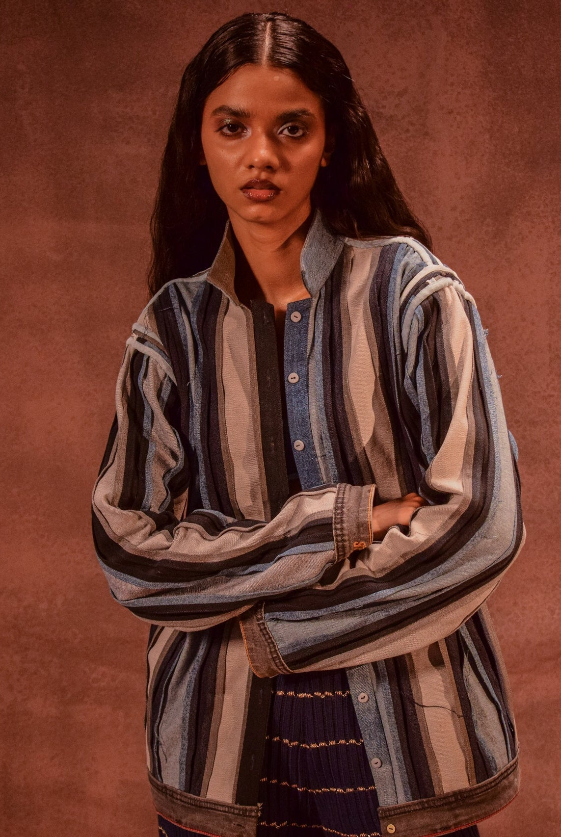 Reversible Panelled Shacket - CiceroniJacketsAnam Husain