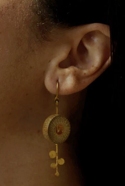 RHEA Gold Dot Fall - CiceroniEarringsBaka