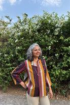 Rhea Jacket In Nadu Stripes - CiceroniJacketsNIKYTA