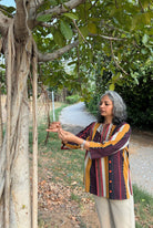 Rhea Jacket In Nadu Stripes - CiceroniJacketsNIKYTA