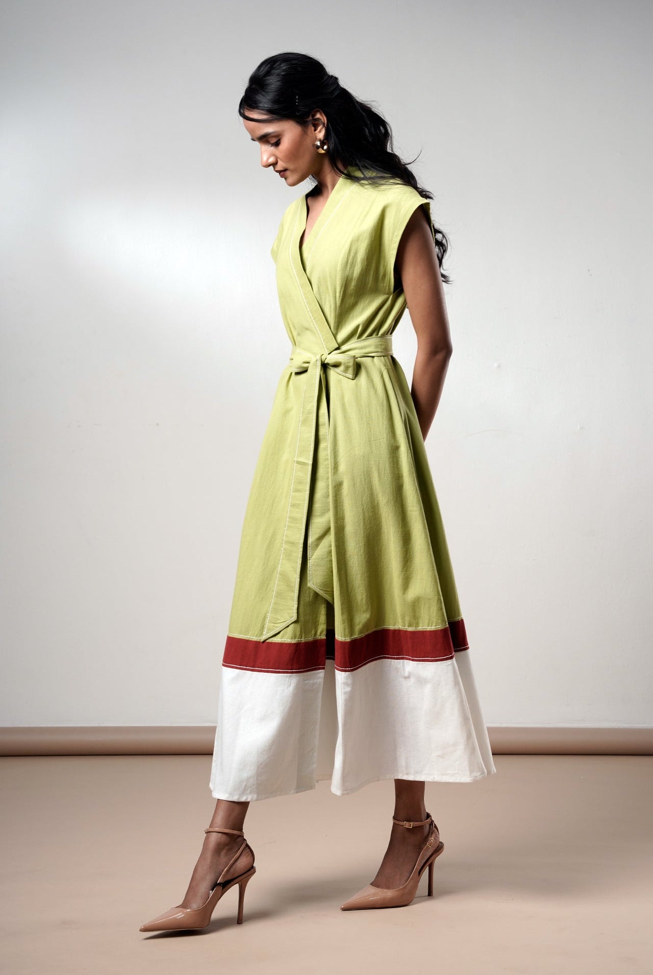 Rihana – Olive Flame Midi Dress - CiceroniDressesMadder Much