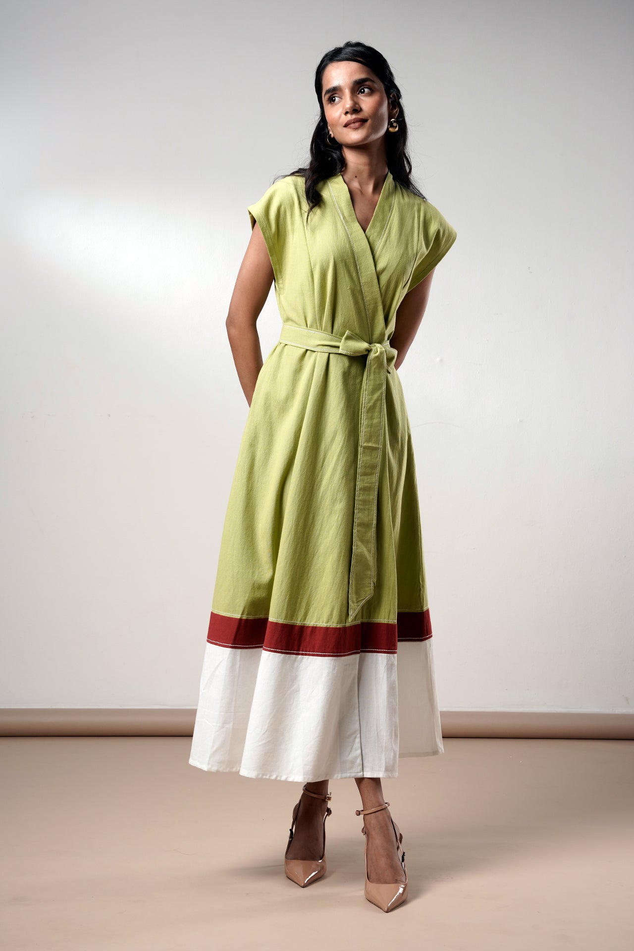 Rihana – Olive Flame Midi Dress - CiceroniDressesMadder Much