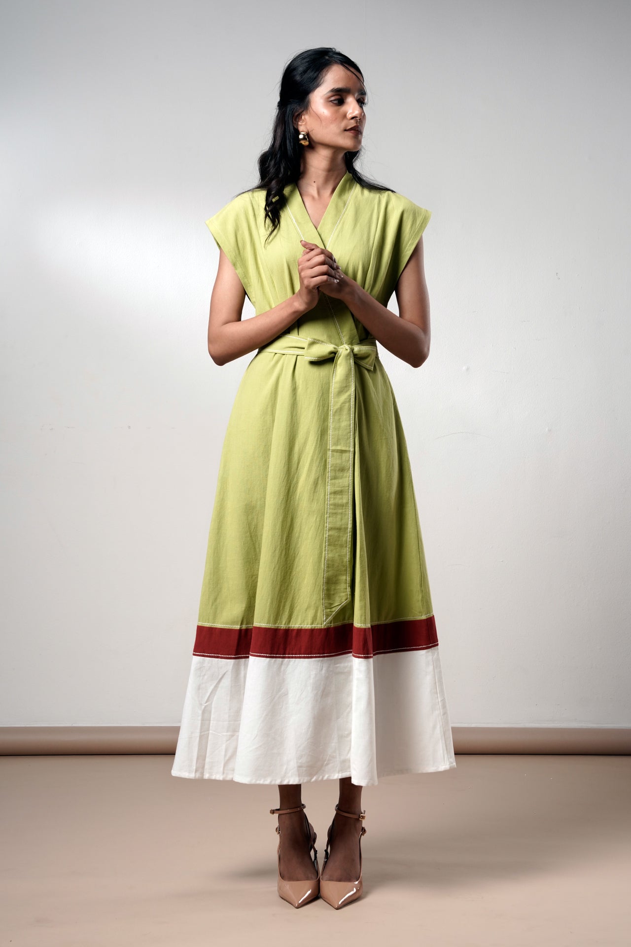 Rihana – Olive Flame Midi Dress - CiceroniDressesMadder Much