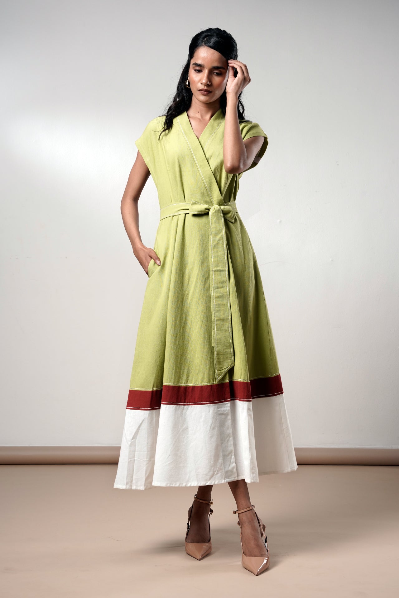 Rihana – Olive Flame Midi Dress - CiceroniDressesMadder Much