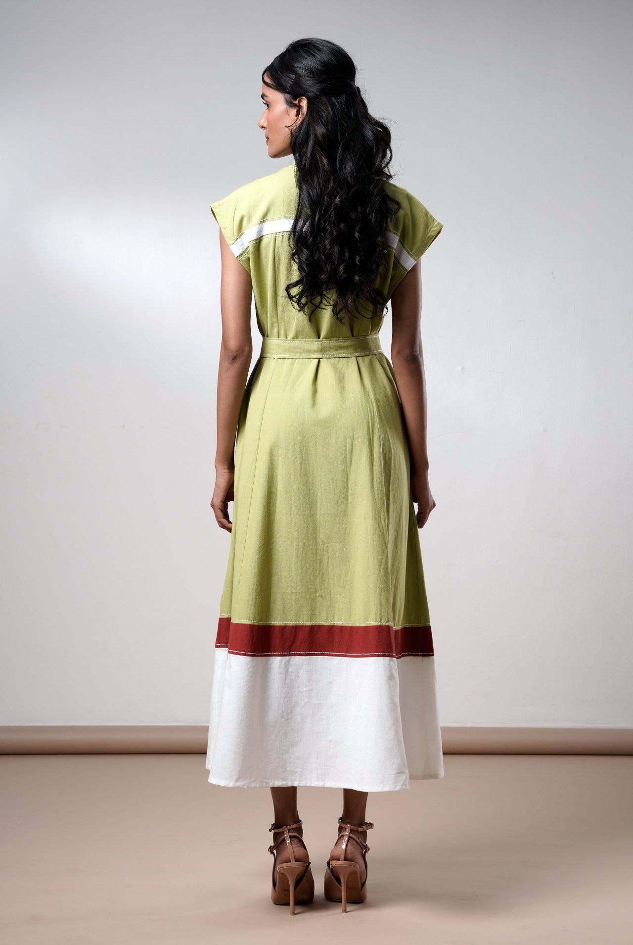 Rihana – Olive Flame Midi Dress - CiceroniDressesMadder Much
