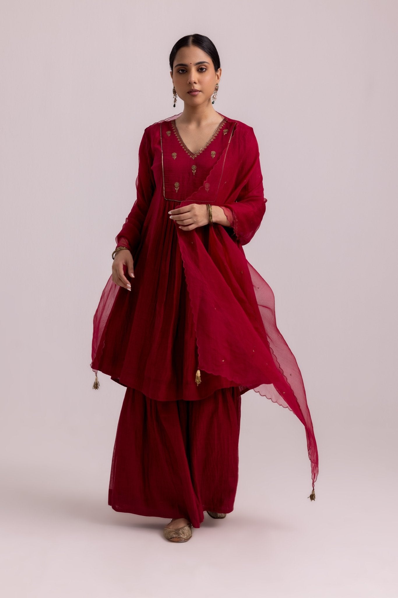 Rimi Sharara Dupatta Set - CiceroniKurta Set, Festive WearLabel Shreya Sharma
