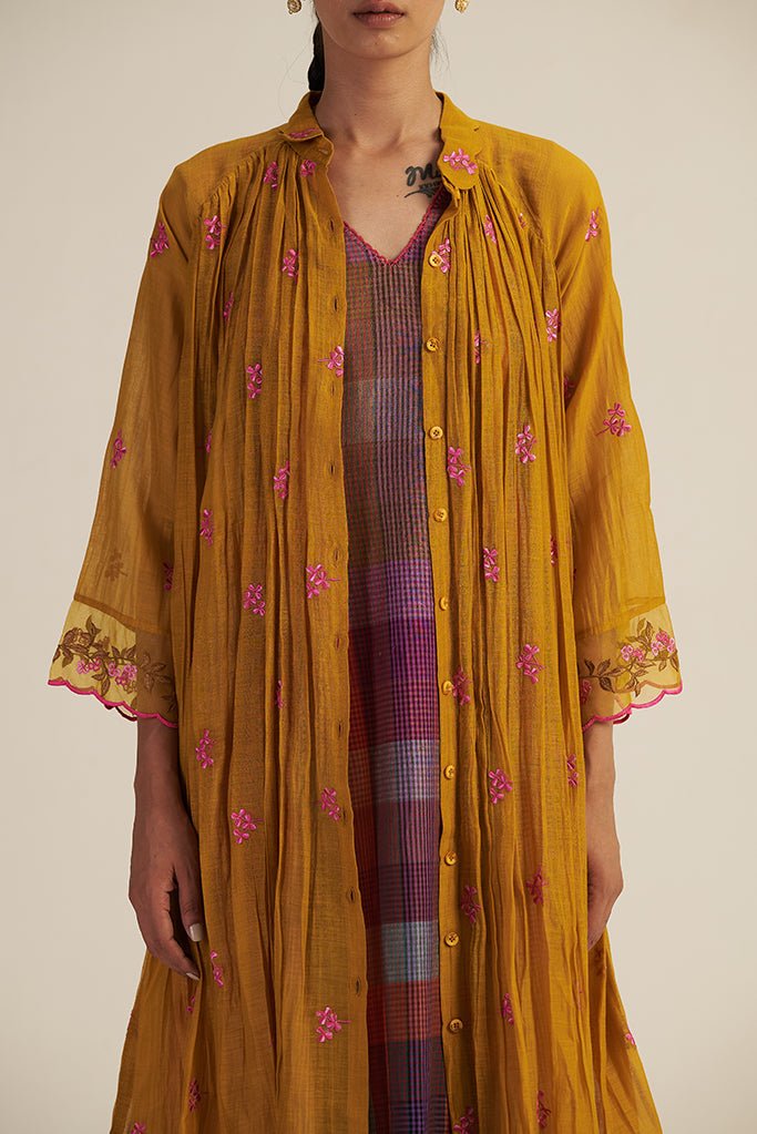 Rini Set - Multi check Mustard - CiceroniCo-ord SetGaach