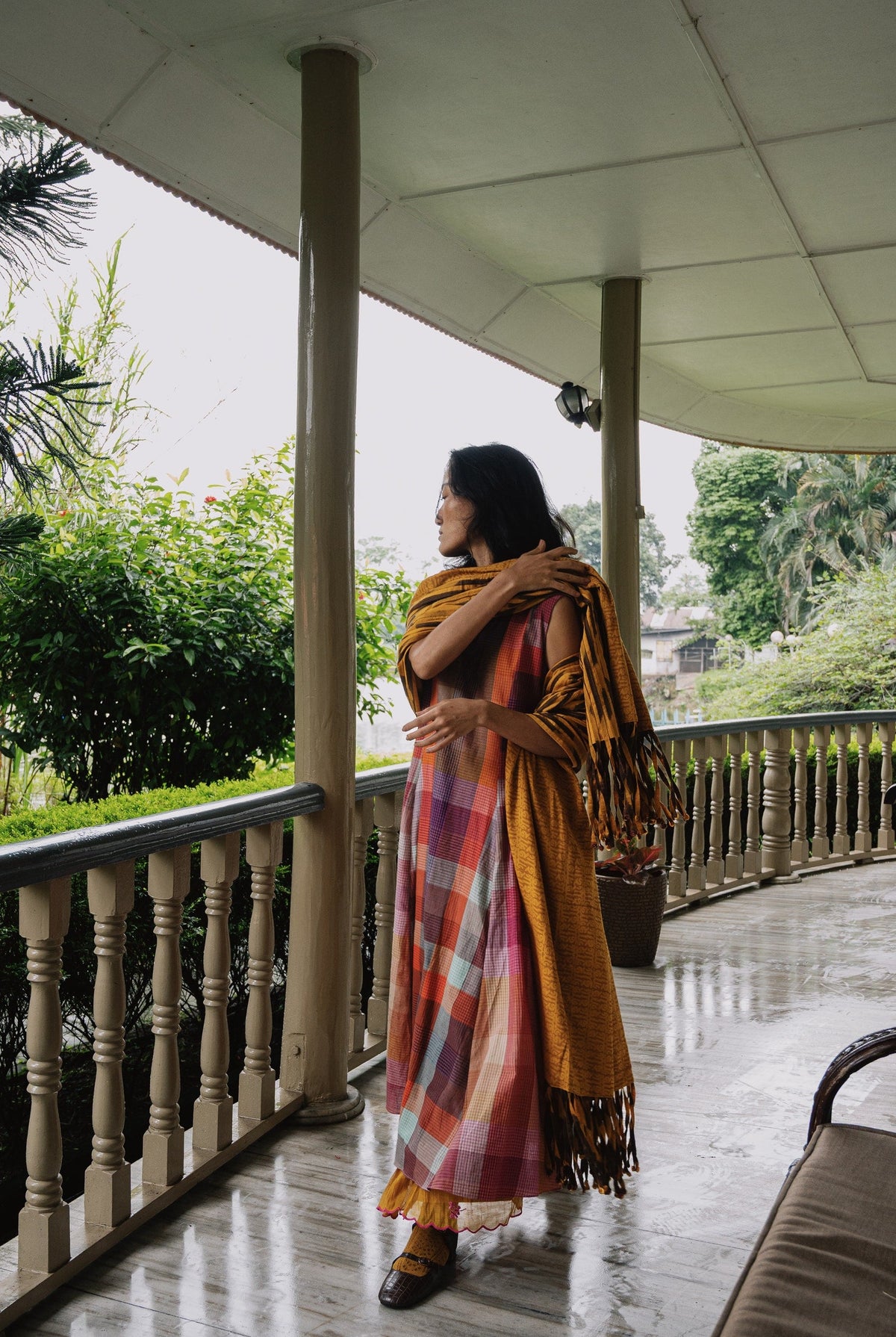 Rini Set - Multi check Mustard - CiceroniCo-ord SetGaach