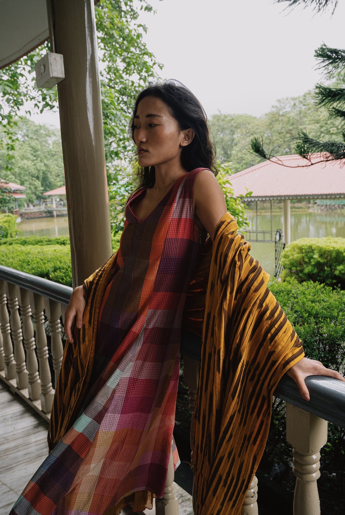 Rini Set - Multi check Mustard - CiceroniCo-ord SetGaach