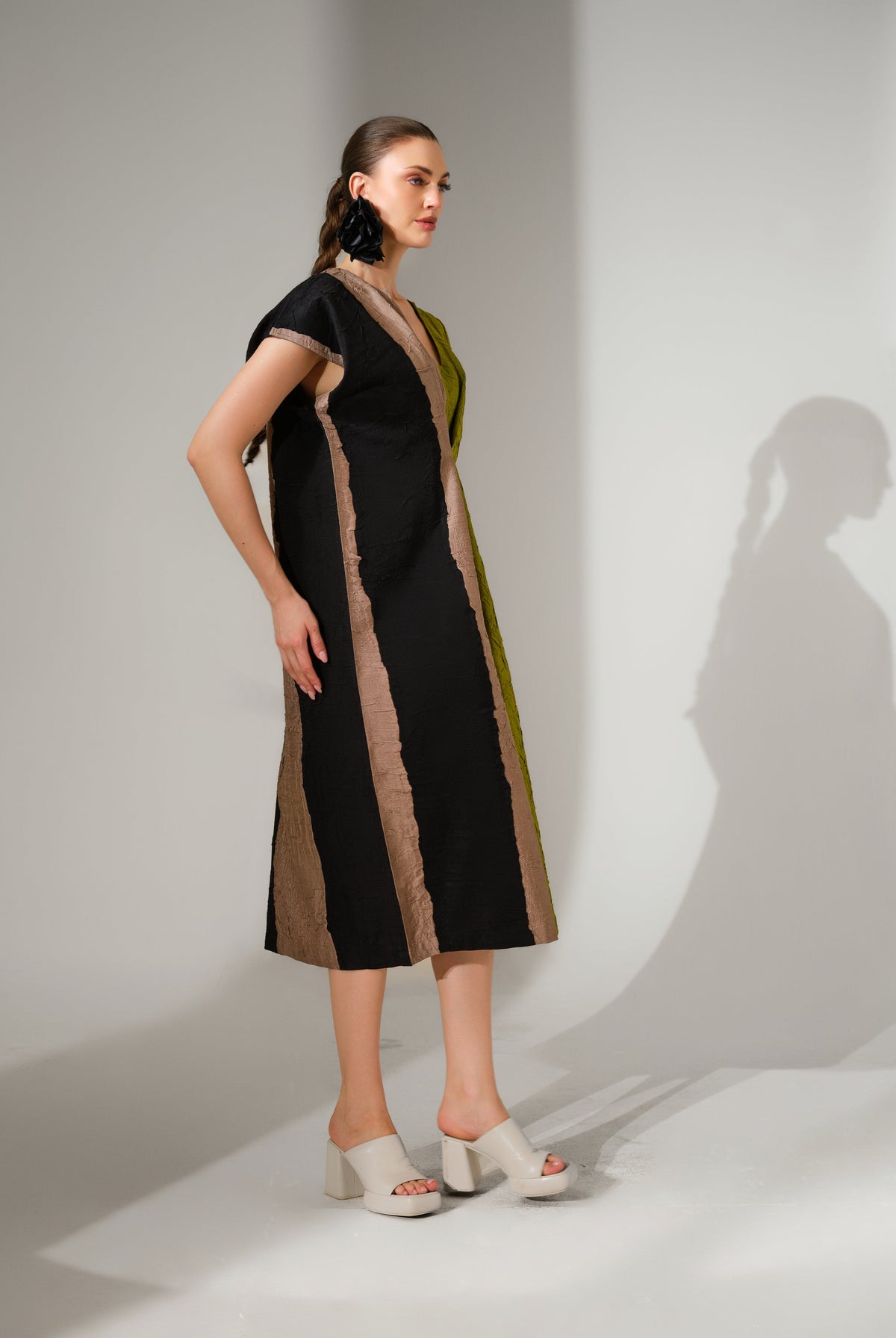 Ripple Dress - Lime - CiceroniDressesStoique