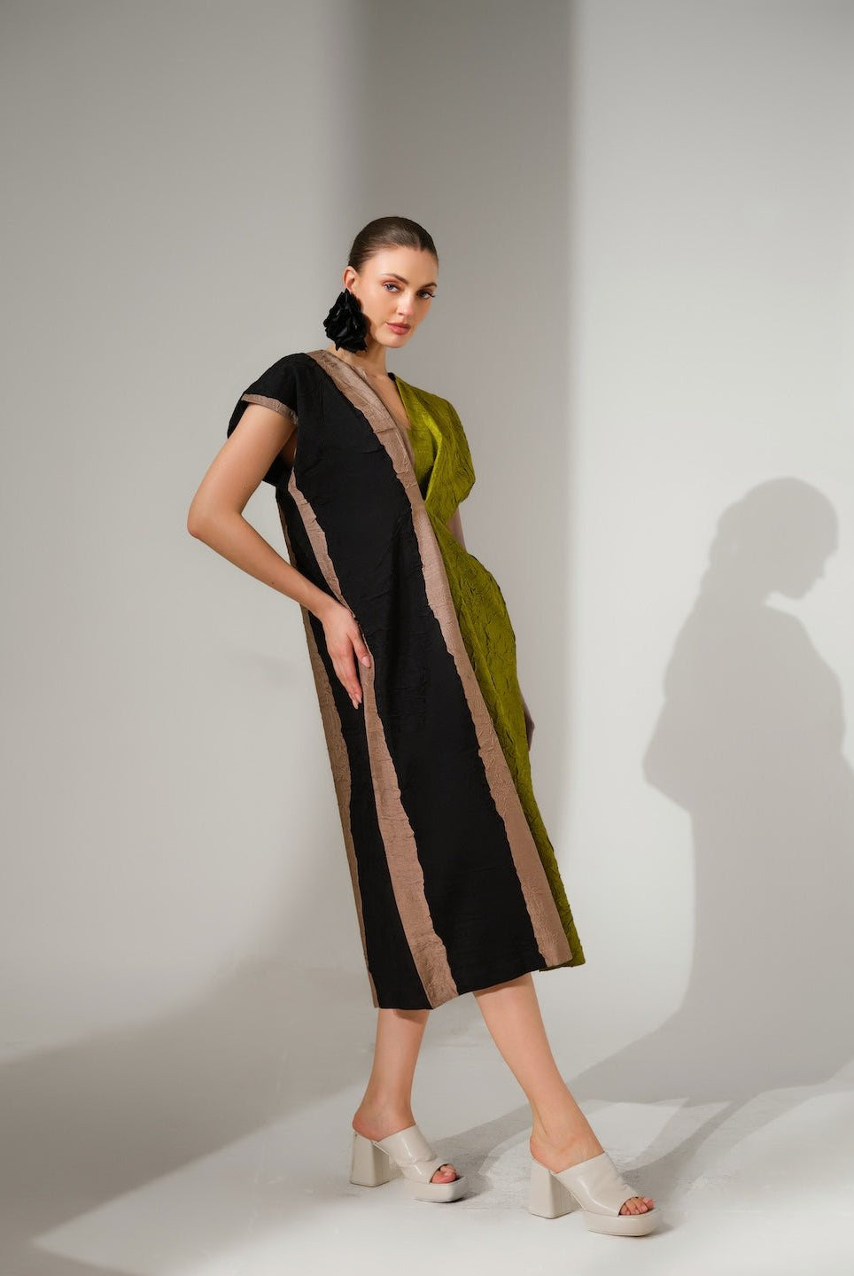 Ripple Dress - Lime - CiceroniDressesStoique
