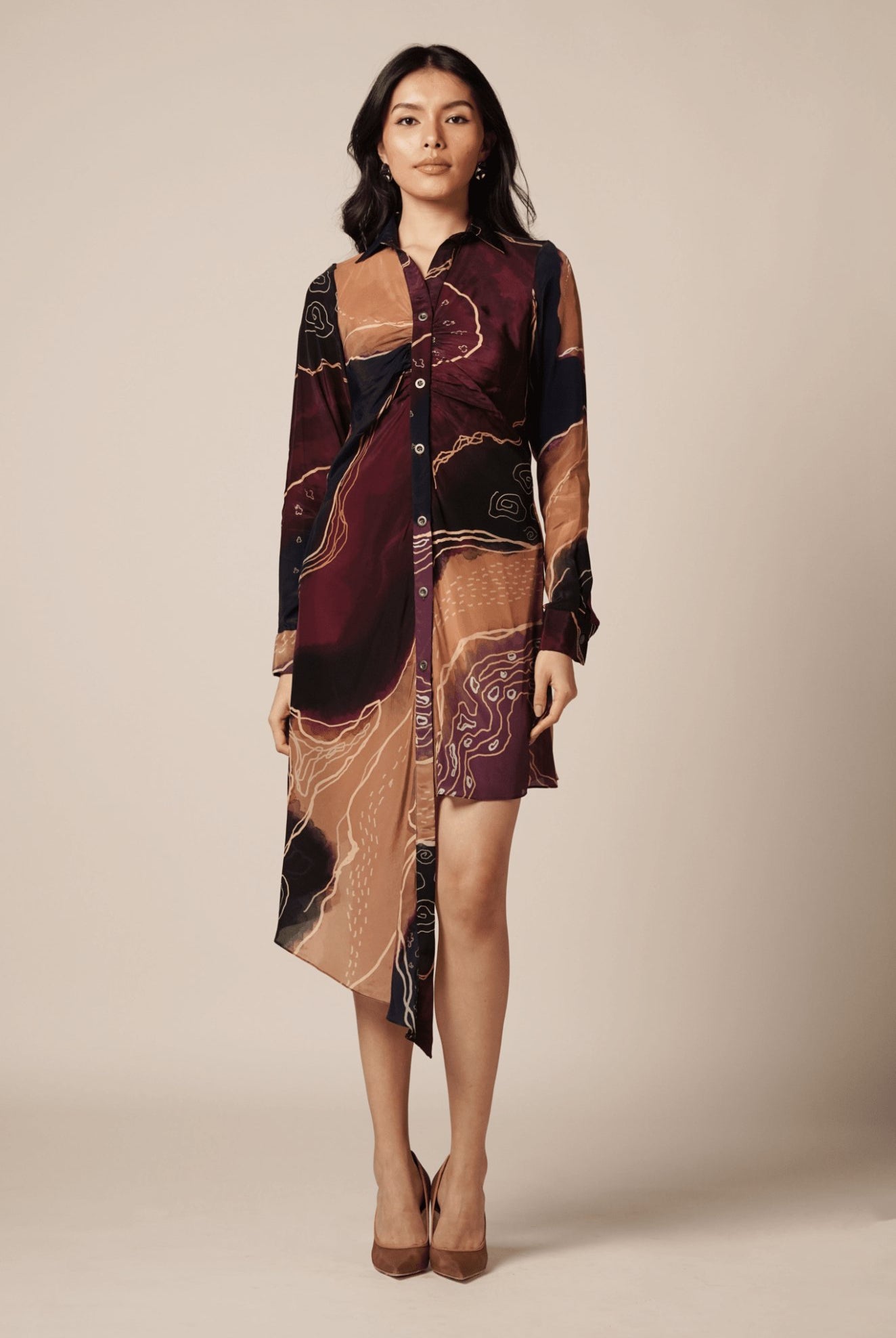 River Asymmetrical Dress - CiceroniDressesAdvait