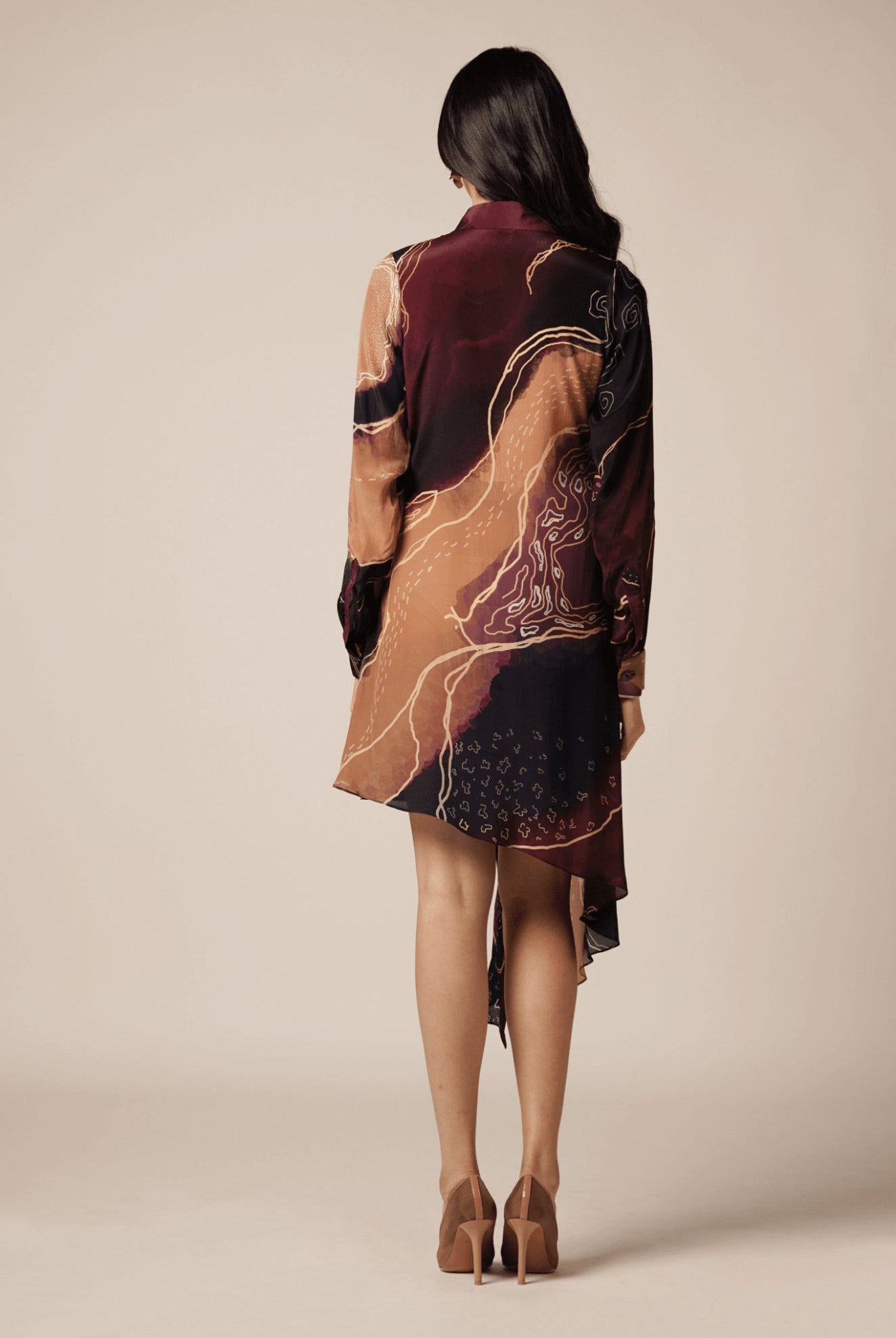 River Asymmetrical Dress - CiceroniDressesAdvait