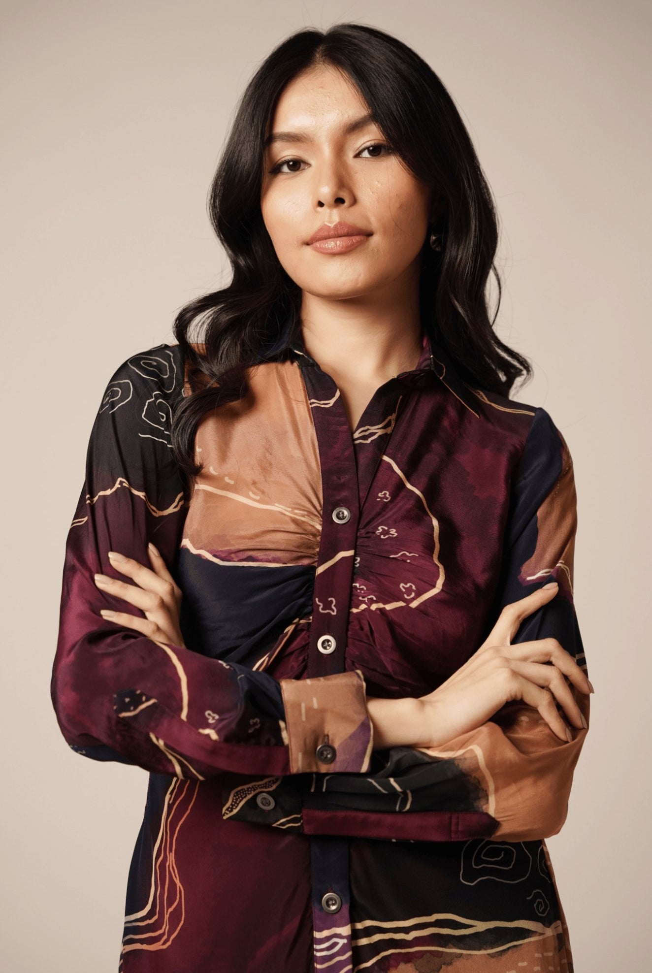 River Asymmetrical Dress - CiceroniDressesAdvait