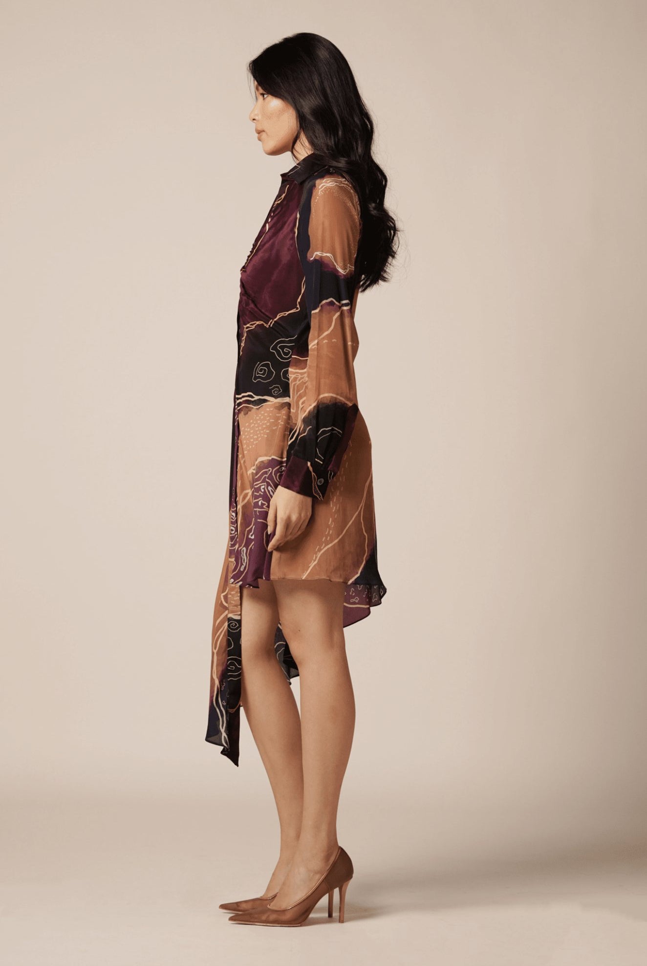 River Asymmetrical Dress - CiceroniDressesAdvait