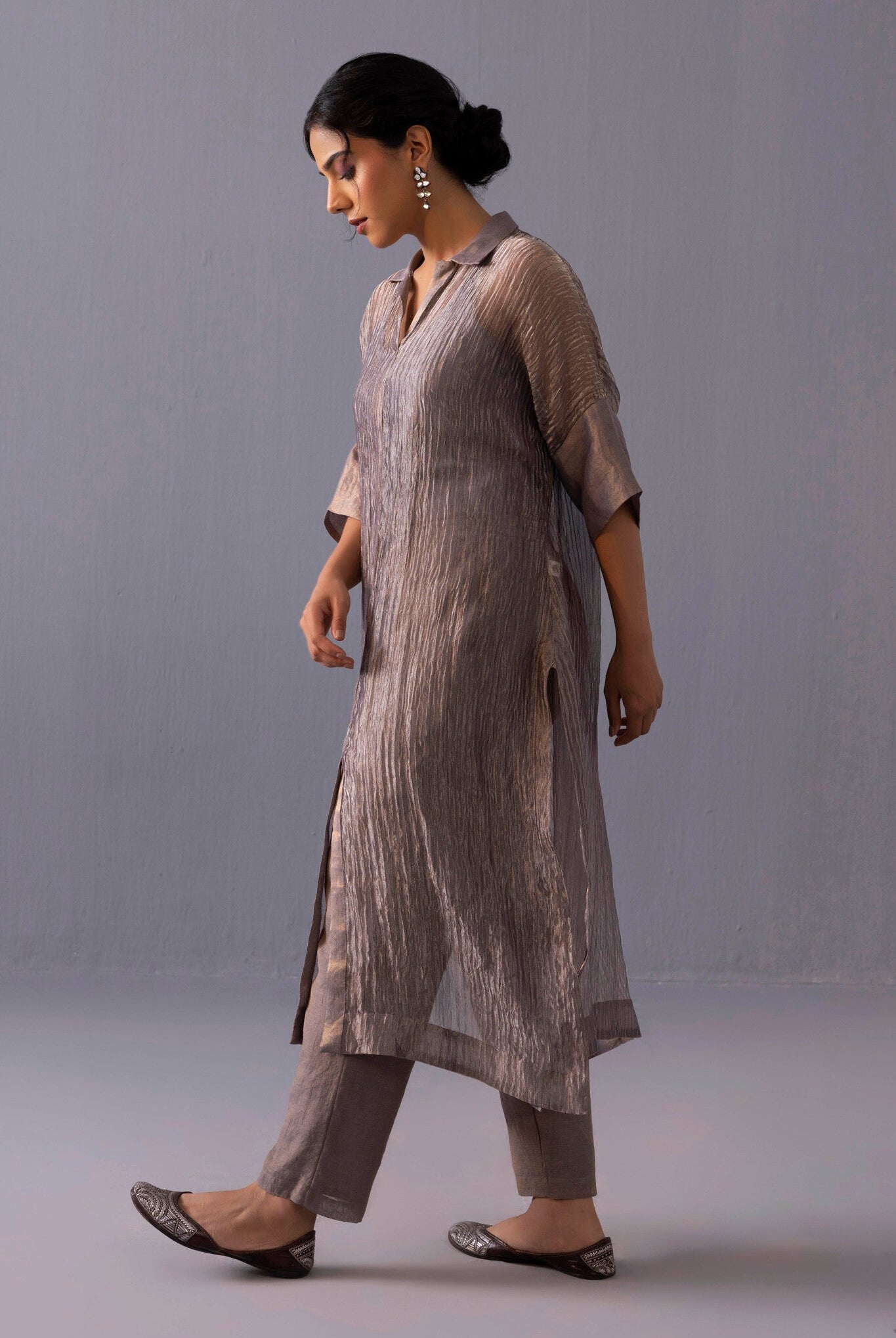 Rohini Kurta Set - Grey - CiceroniKurta SetsLabel Shreya Sharma