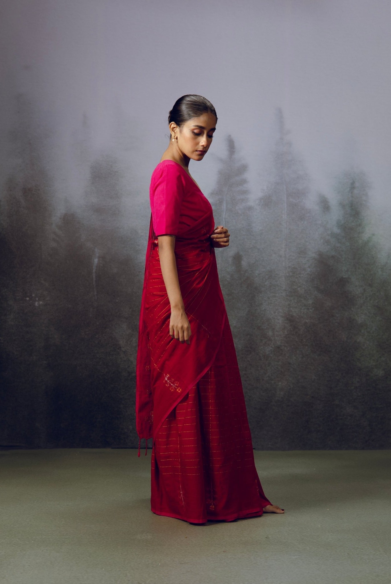 Roktokorabi Saree - CiceroniSareeGulmohar Calcutta