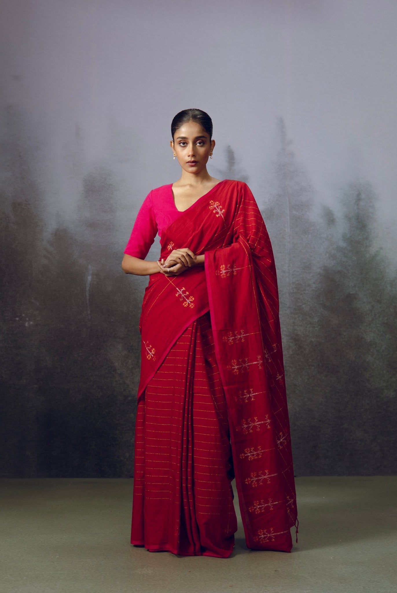 Roktokorabi Saree - CiceroniSareeGulmohar Calcutta