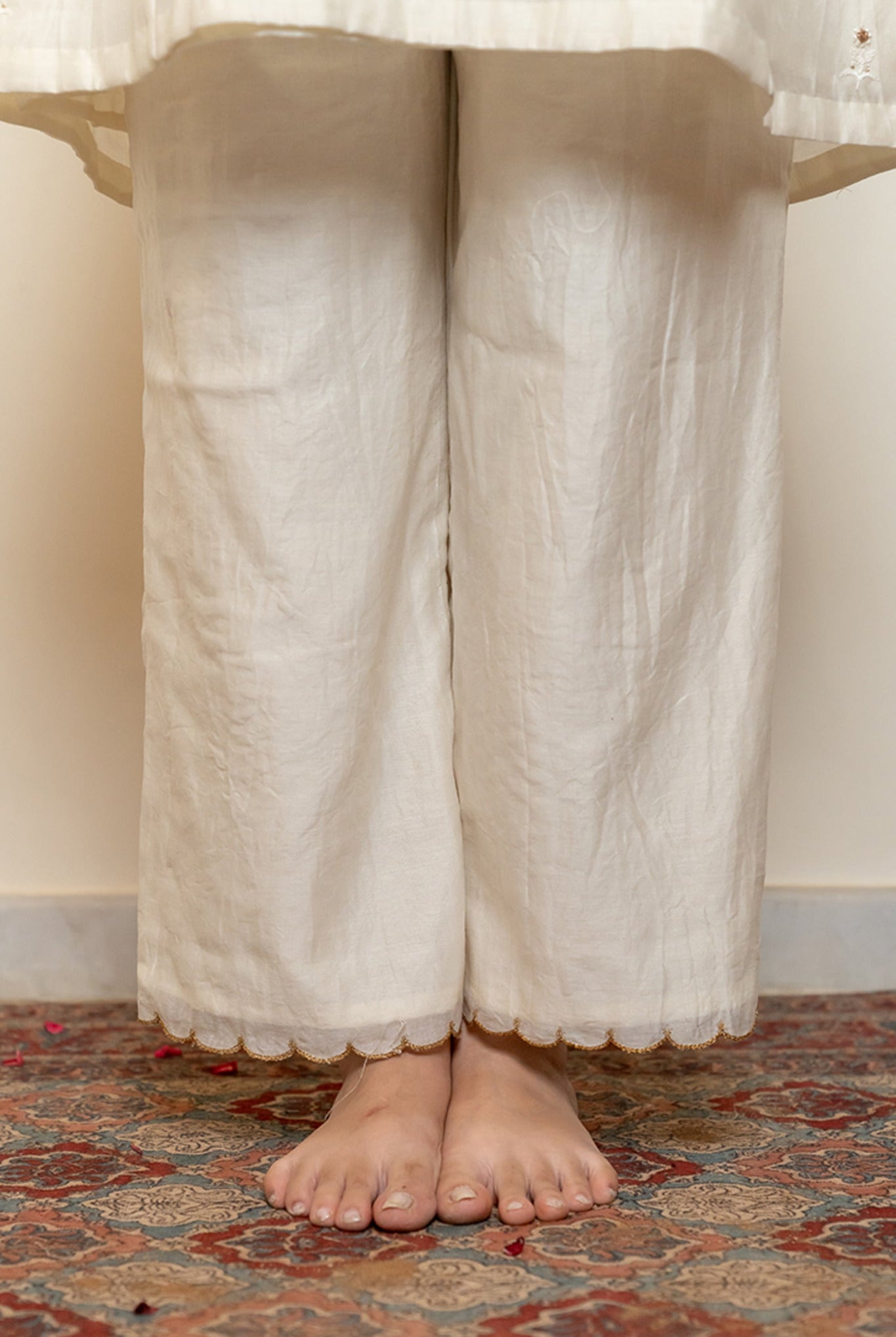 Roohi Kalidaar Kurta Set - Ivory (Set of 3) - CiceroniKurta Set, Festive wearNirjara