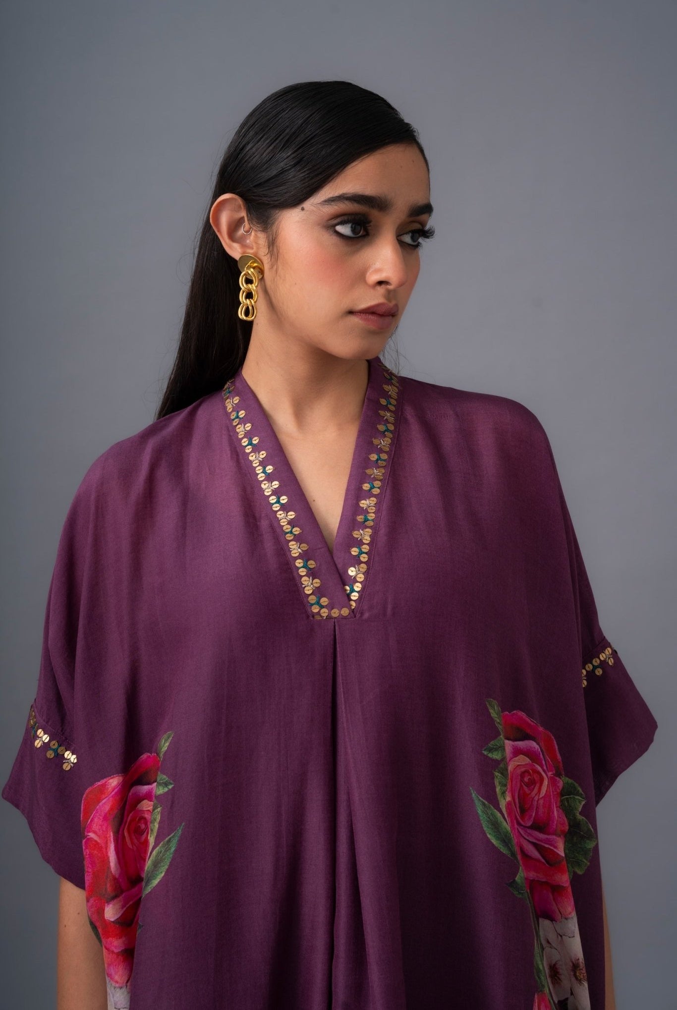 Rosinha Deane Set - Deep Plum - CiceroniKurta Set, Festive WearRaga & Co.