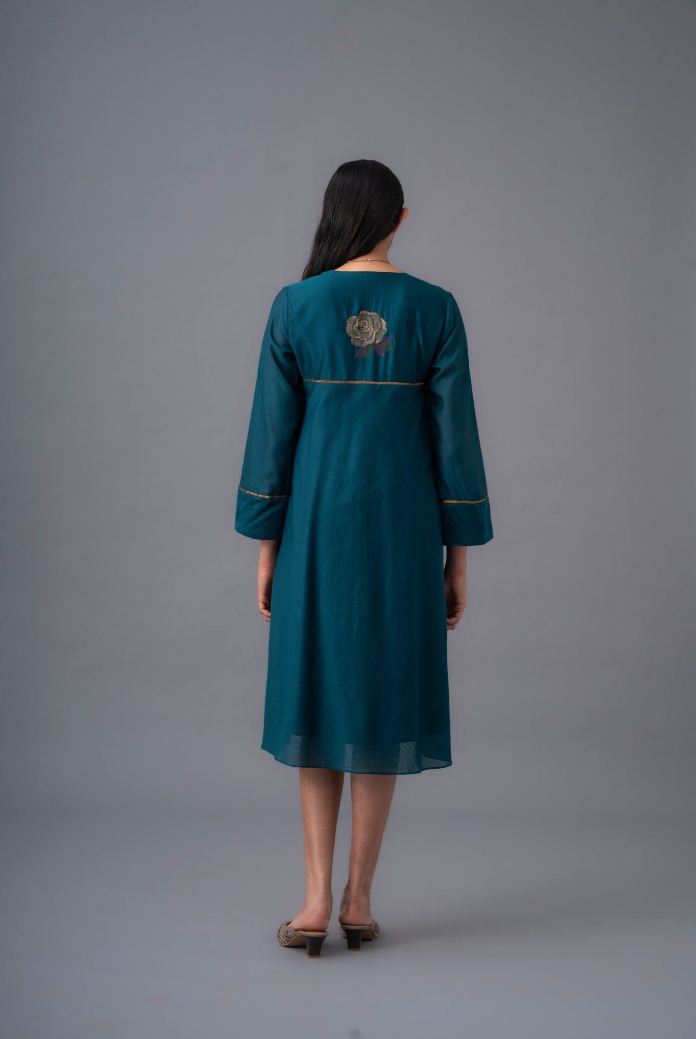Rosita Dress - Mid Night Teal - CiceroniDressesRaga & Co.