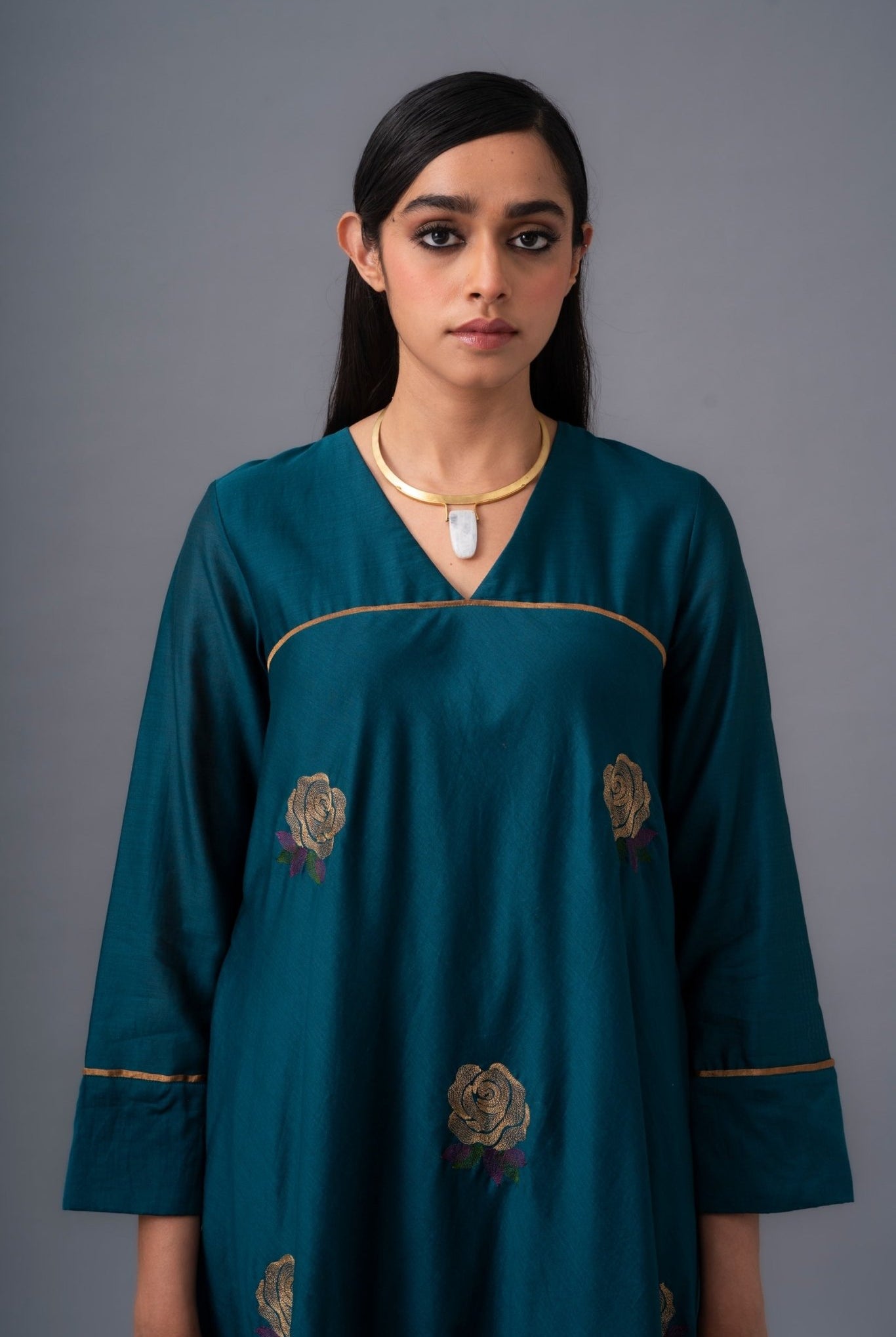 Rosita Dress - Mid Night Teal - CiceroniDressesRaga & Co.
