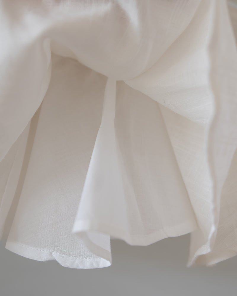 Round And Round White Slub Twirl Skirt - CiceroniSkirtsLove The World Today