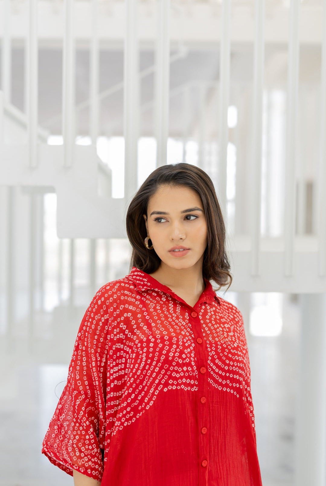 Ruby Swirl Bandhani Tunic Set - CiceroniKurta Set, Everyday WearSilai Studio
