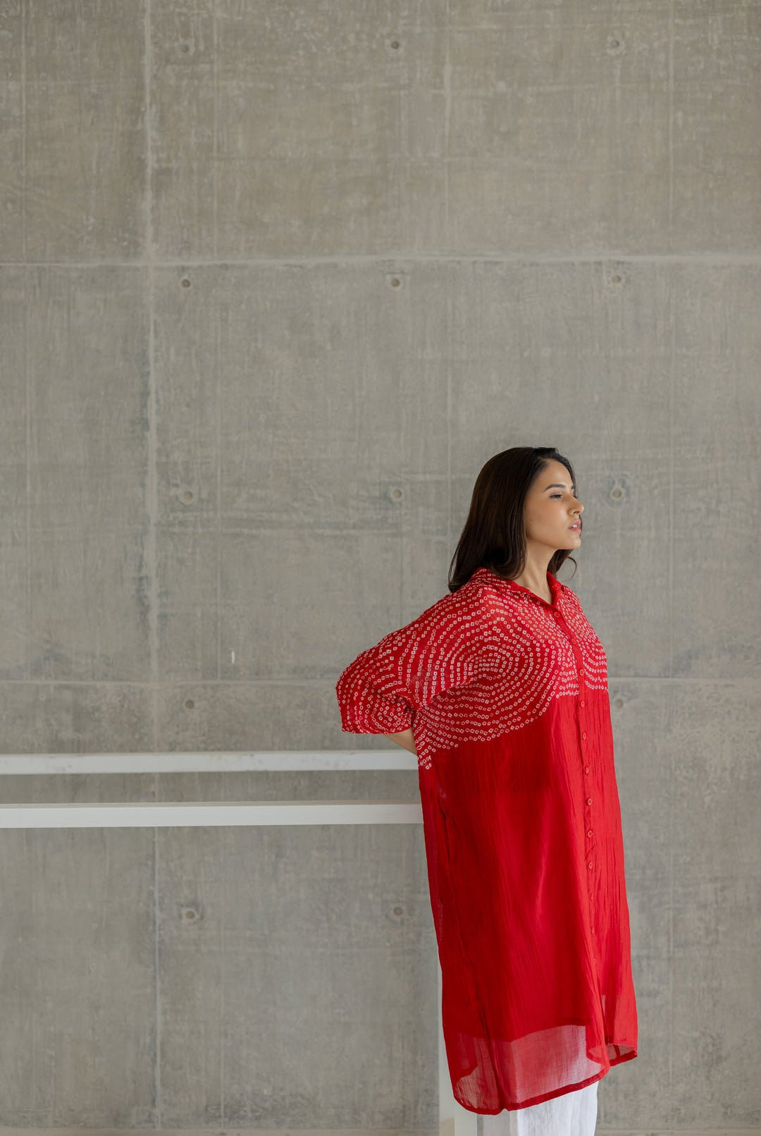 Ruby Swirl Bandhani Tunic Set - CiceroniKurta Set, Everyday WearSilai Studio