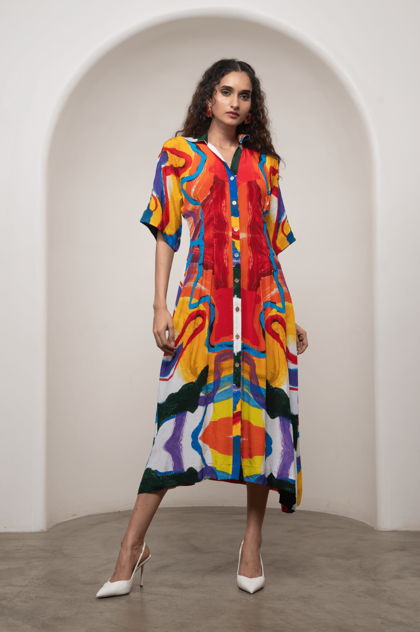 Ruel Kimono Dress - CiceroniDressesAdvait