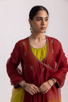 Ruhana Anarkali Set - Red - CiceroniKurta Set, Festive WearLabel Shreya Sharma