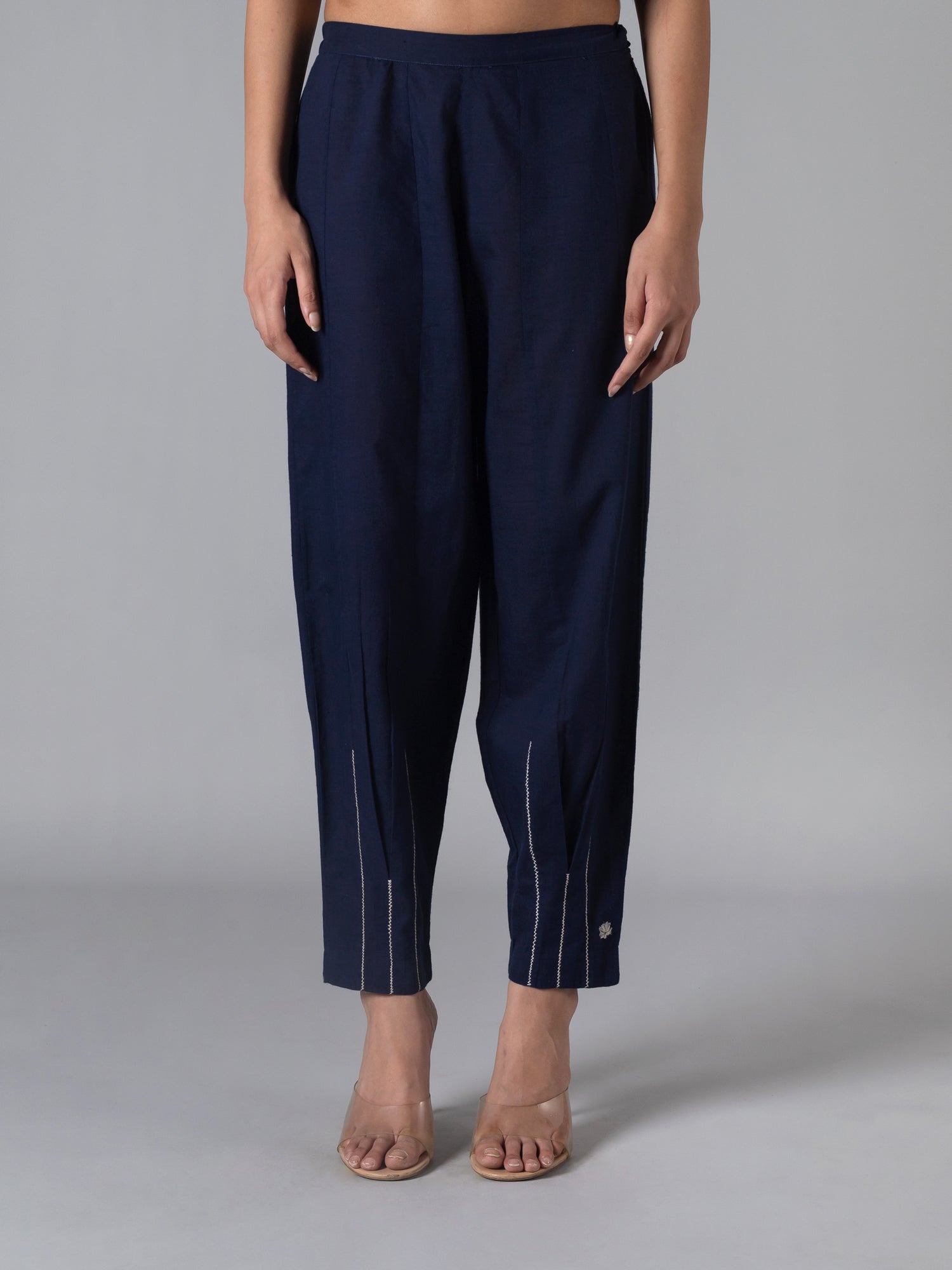 Rukhsar Indigo Trousers - CiceroniTrousersShades of India