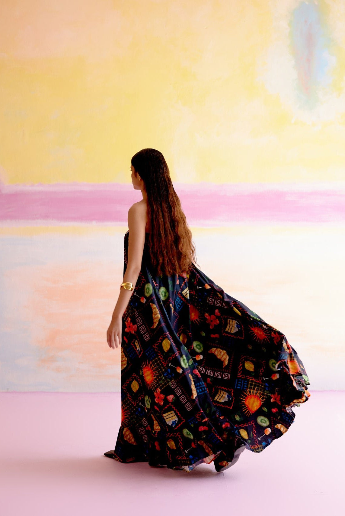 Rumi Maxi Dress in Aloha Print - CiceroniDressesHappi Space