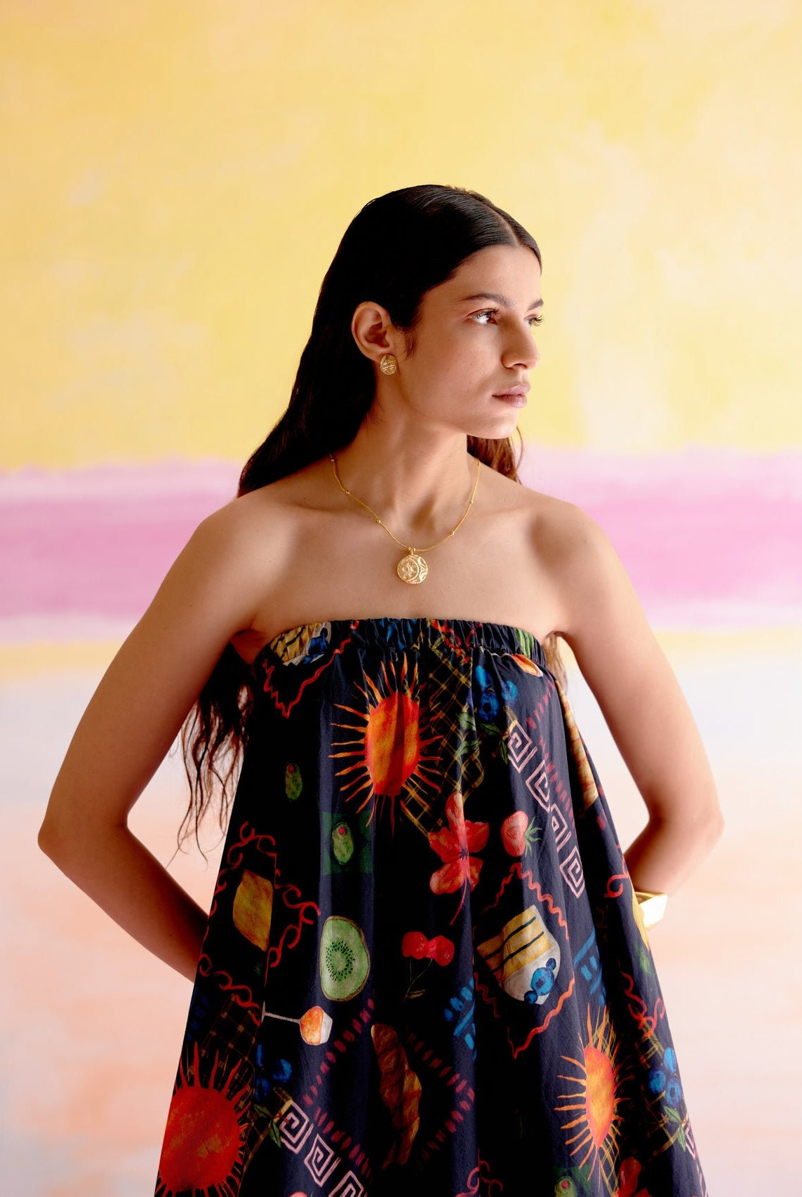 Rumi Maxi Dress in Aloha Print - CiceroniDressesHappi Space