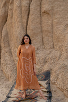 Rust Arazi Dress - CiceroniDressesNirjara